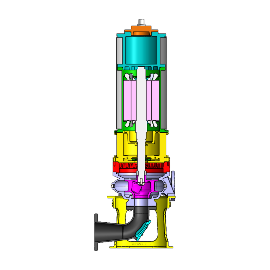 Cutaway view