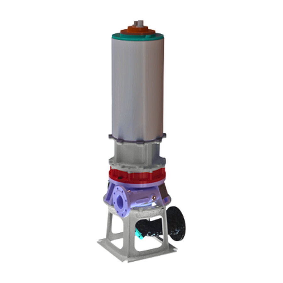 Dry-Pit Submersible pump 3D model